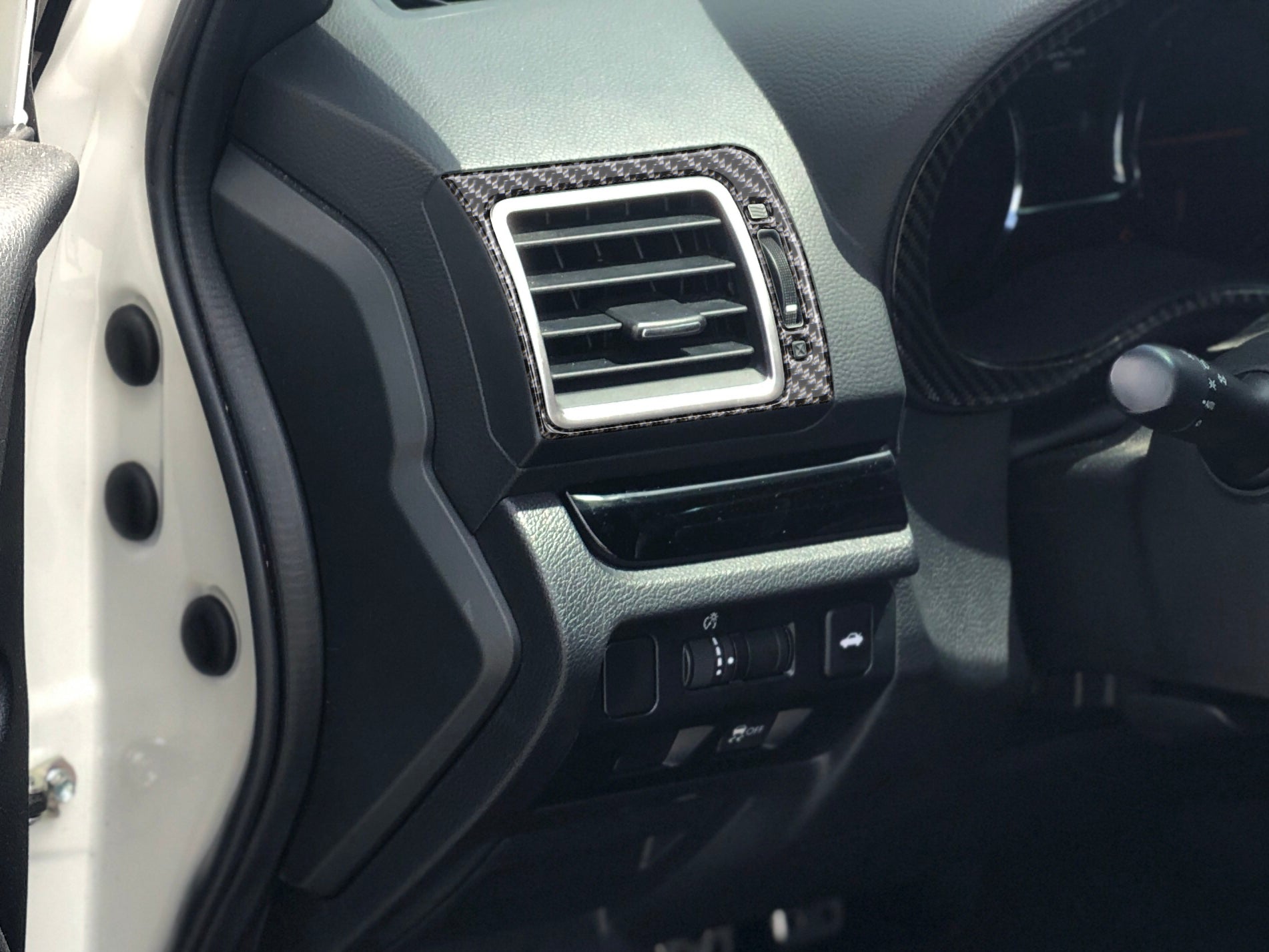 Driver/Passenger Air Vents Accent Trim Fits 2015-2021 Subaru WRX/WRX STI by Tufskinz.com