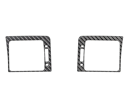 Driver/Passenger Air Vents Accent Trim Fits 2015-2021 Subaru WRX/WRX STI by Tufskinz.com