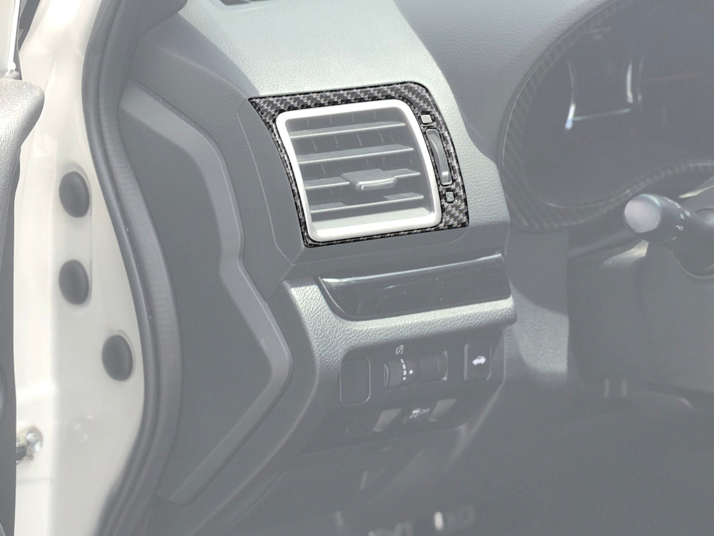 Driver/Passenger Air Vents Accent Trim Fits 2015-2021 Subaru WRX/WRX STI by Tufskinz.com