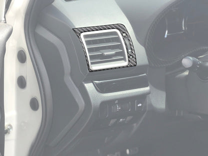 Driver/Passenger Air Vents Accent Trim Fits 2015-2021 Subaru WRX/WRX STI by Tufskinz.com