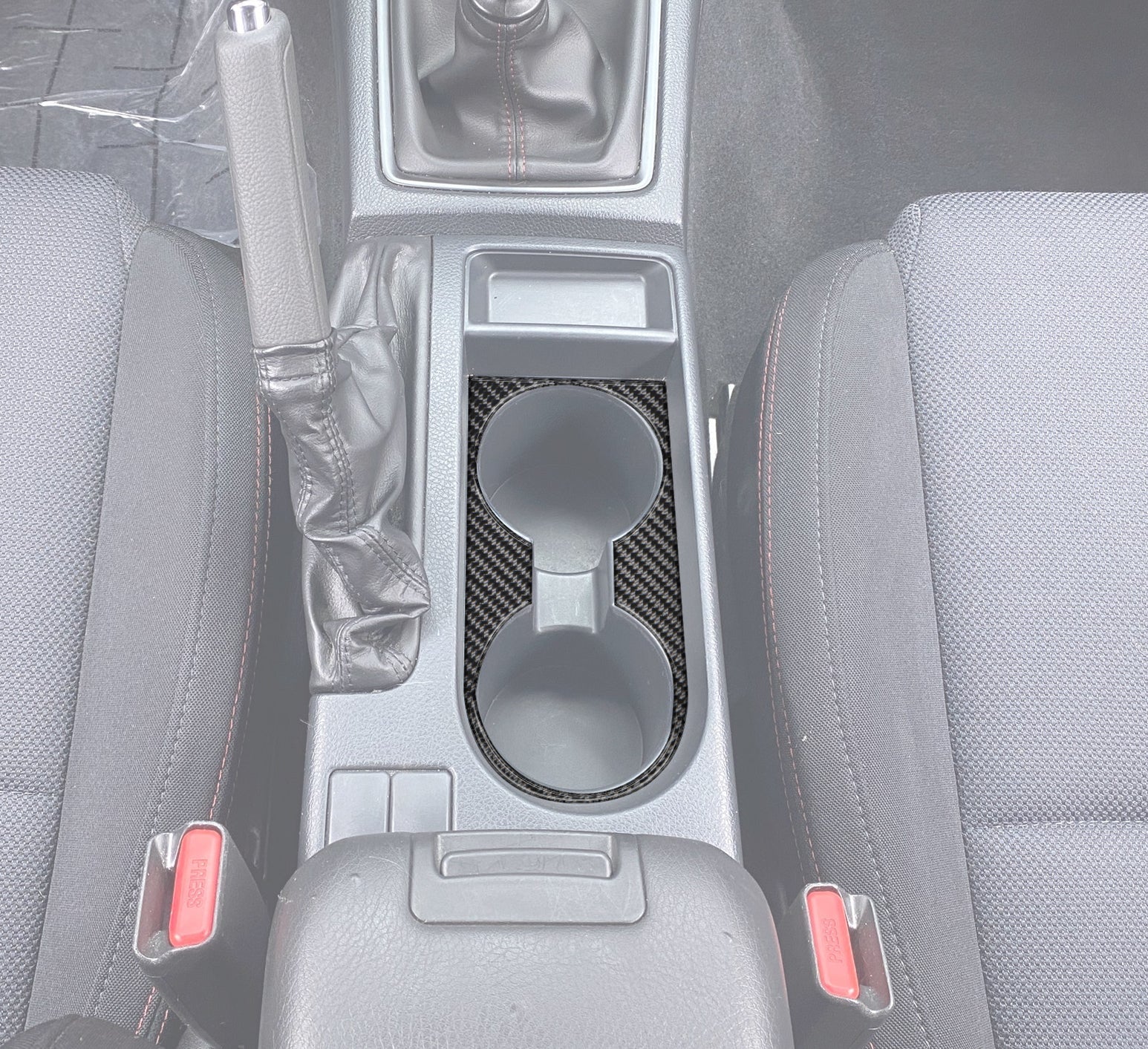 Center Console Cup Holder Accent Trim Fits 2015-2021 Subaru WRX by Tufskinz.com