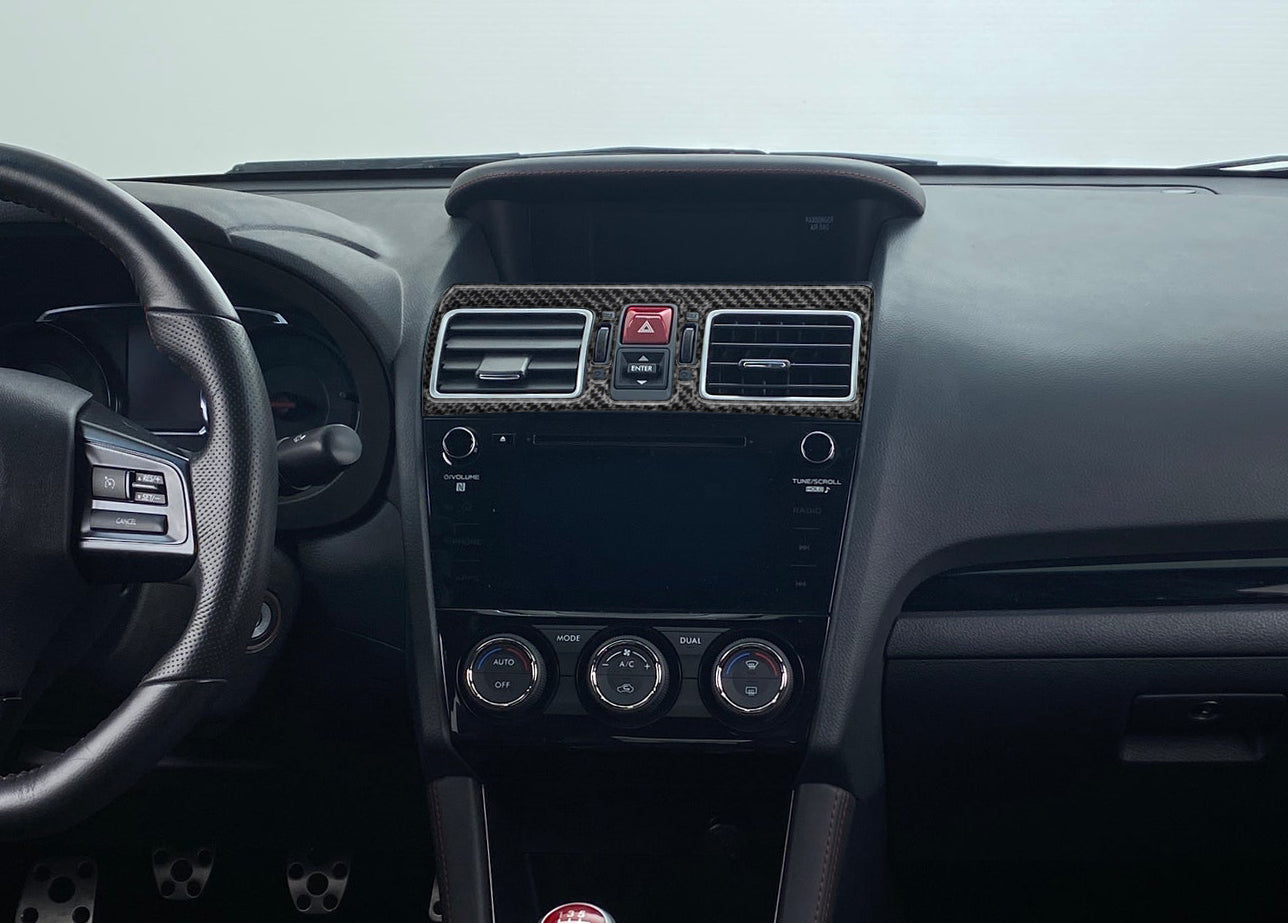 Center Air Vents Accent Trim Fits 2015-2021 Subaru WRX/WRX STI by Tufskinz.com