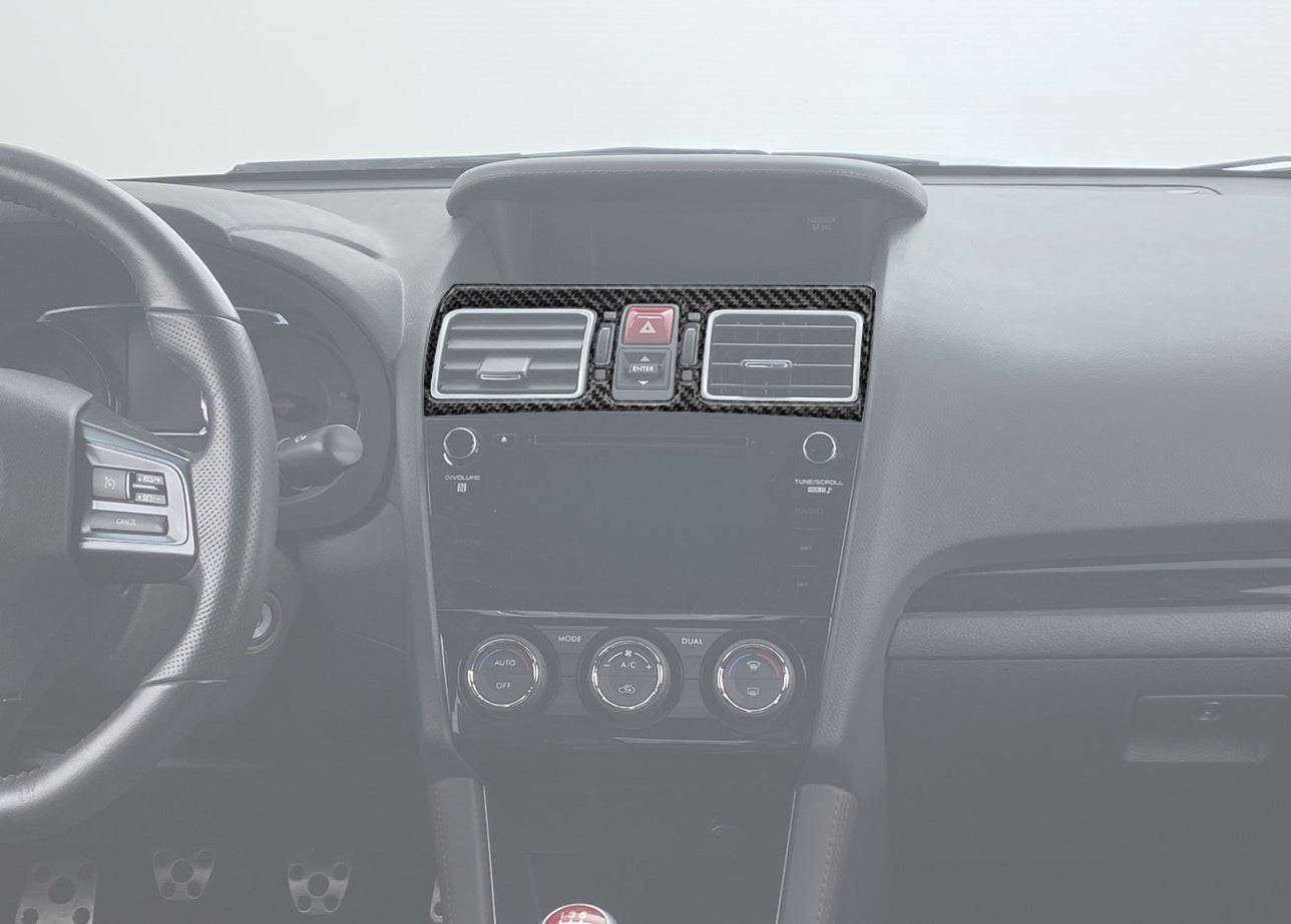Center Air Vents Accent Trim Fits 2015-2021 Subaru WRX/WRX STI by Tufskinz.com