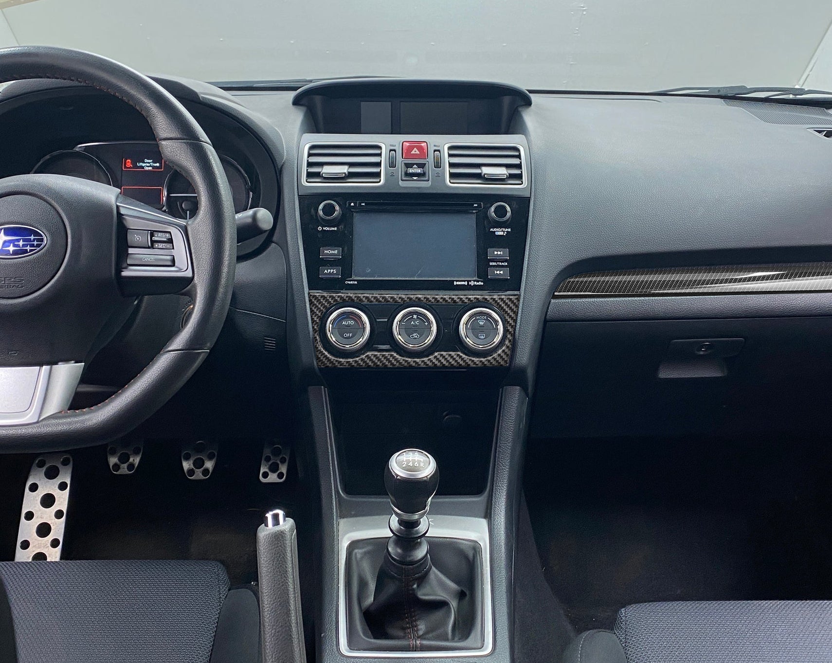 Center Climate Control Accent Trim Fits 2015-2021 Subaru WRX/WRX STI by Tufskinz.com