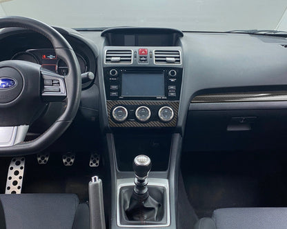 Center Climate Control Accent Trim Fits 2015-2021 Subaru WRX/WRX STI by Tufskinz.com