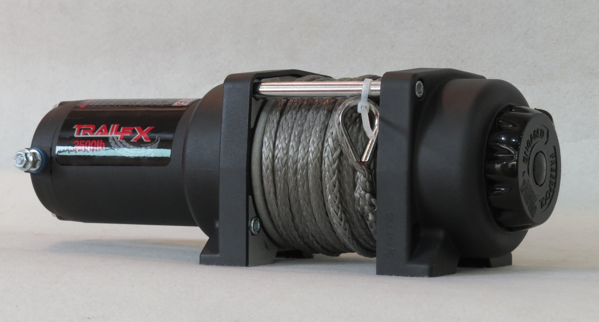 ATV/UTV Mount 250A Elect 3500 Lb Cap 3/16x50 Ft Synth Rope Alum Hawse Fairlead by TrailFX