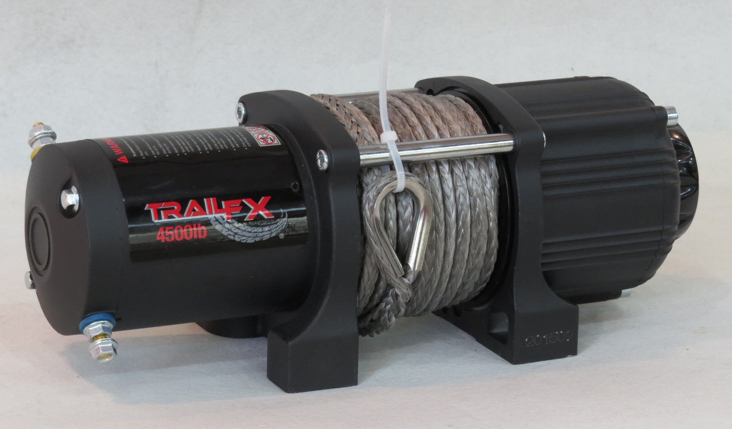 ATV/UTV Mount 250A Elect 4500 Lb Cap 15/64x40 Ft Synth Rope Alum Hawse Fairlead by TrailFX