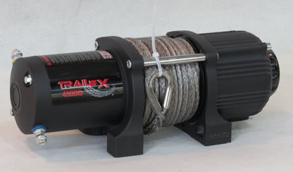 ATV/UTV Mount 250A Elect 4500 Lb Cap 15/64x40 Ft Synth Rope Alum Hawse Fairlead by TrailFX