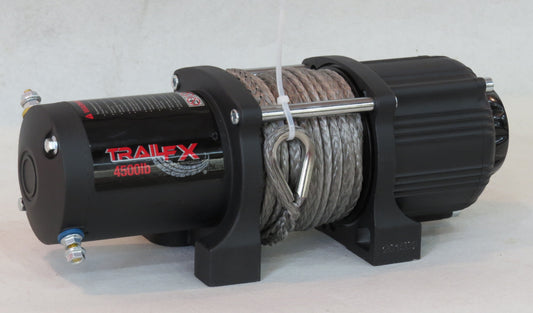 ATV/UTV Mount 250A Elect 4500 Lb Cap 15/64x40 Ft Synth Rope Alum Hawse Fairlead by TrailFX