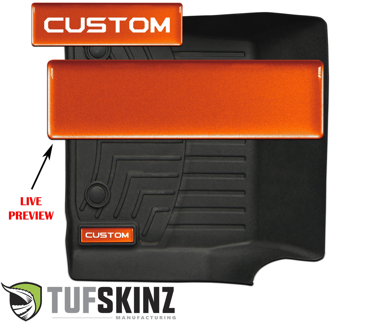 Badge/Emblem Inserts Fits - WeatherTech Floor Mats by Tufskinz.com