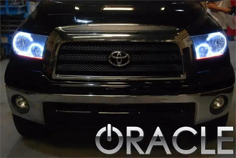 ORACLE Lighting 2007-2013 Toyota Tundra Pre-Assembled Halo Headlights - Black Housing by ORACLE Lighting
