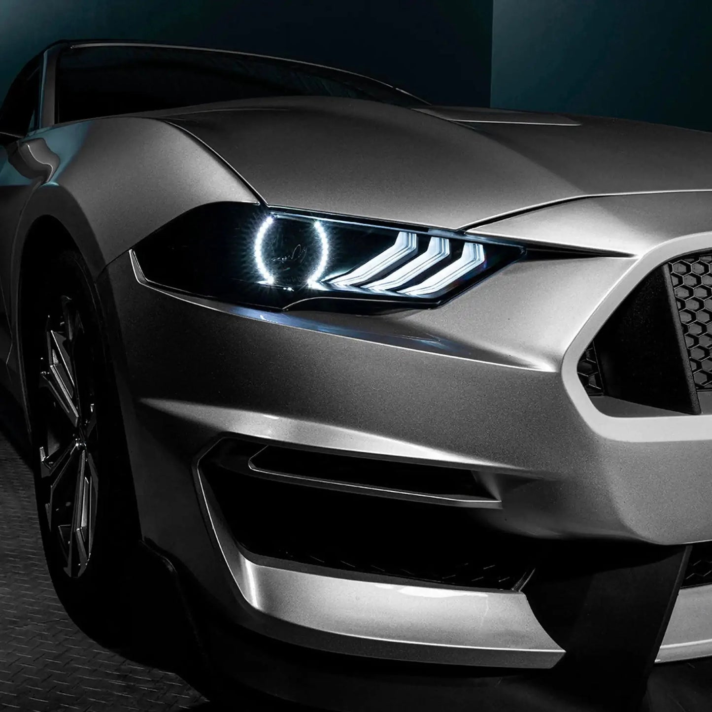 ORACLE Lighting 2018-2023 Ford Mustang "Black Series" Dynamic ColorSHIFT LED Headlights w/ Sequential Turn Signal by ORACLE Lighting