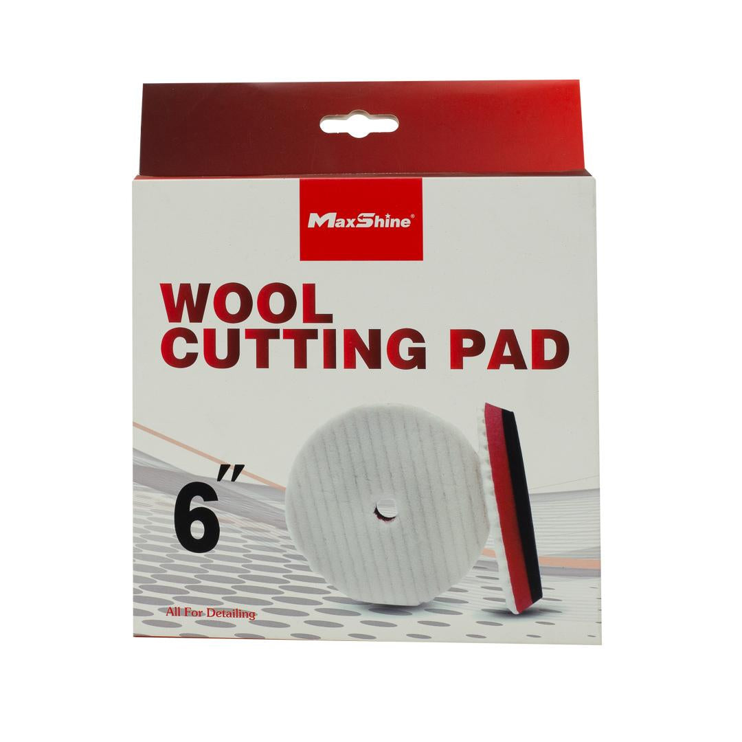 Wool Cutting Pads Rubber Backed - 3in, 5in, 6in by MaxshineUSA