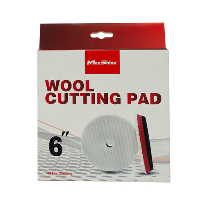 Wool Cutting Pads Rubber Backed - 3in, 5in, 6in by MaxshineUSA
