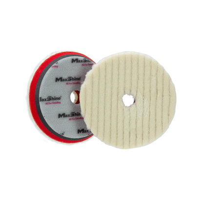 Wool Cutting Pads Rubber Backed - 3in, 5in, 6in by MaxshineUSA