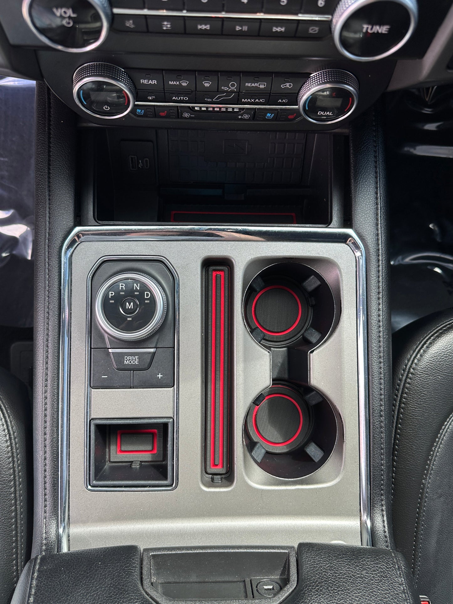 Center Console Foam Inserts Fits 2018-2024 Ford Expedition by Tufskinz.com