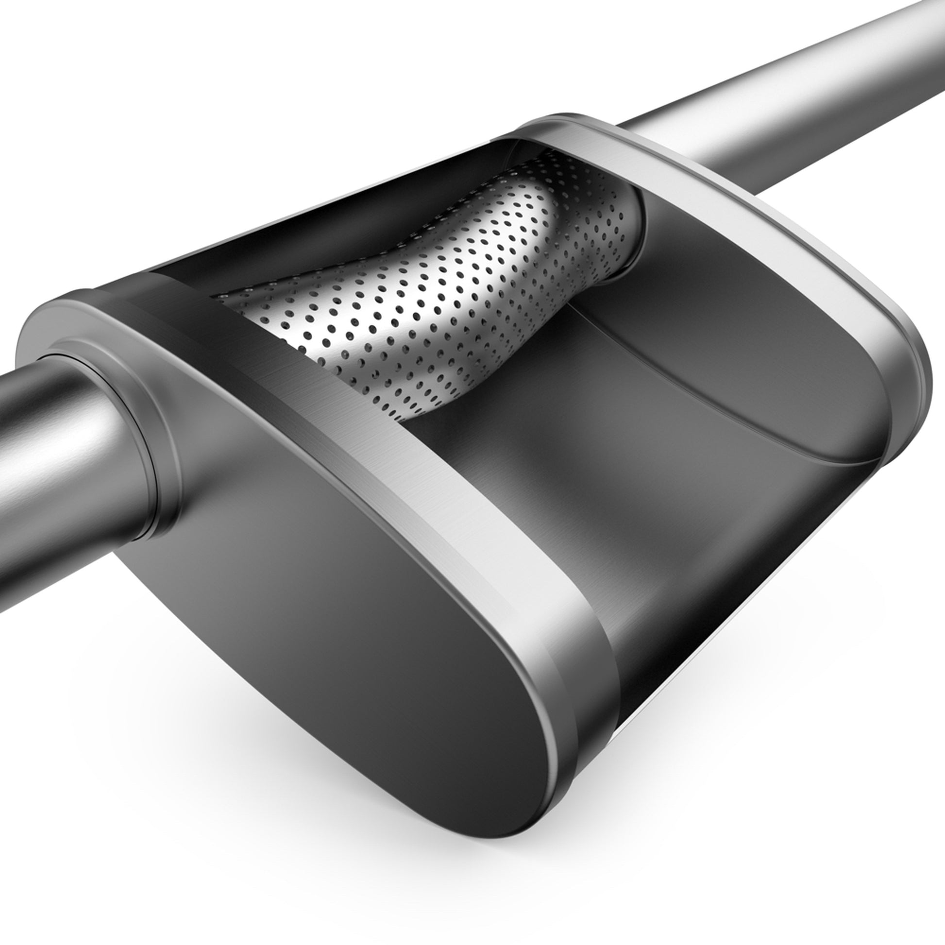 Straight-Through Performance Muffler; 2.5in. Offset Same Side; 4x11x9 Body by MagnaFlow Exhaust Products
