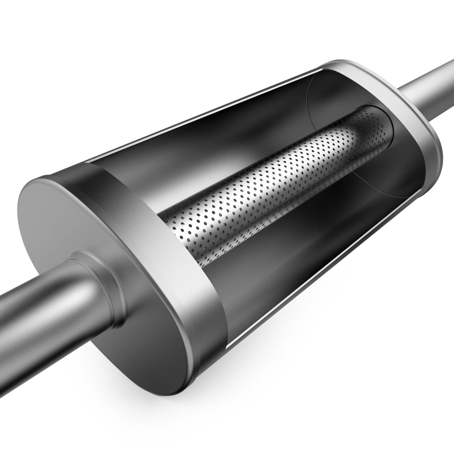 Straight-Through Performance Muffler; 2.5in. Center/Center; 4x14x9 Body by MagnaFlow Exhaust Products