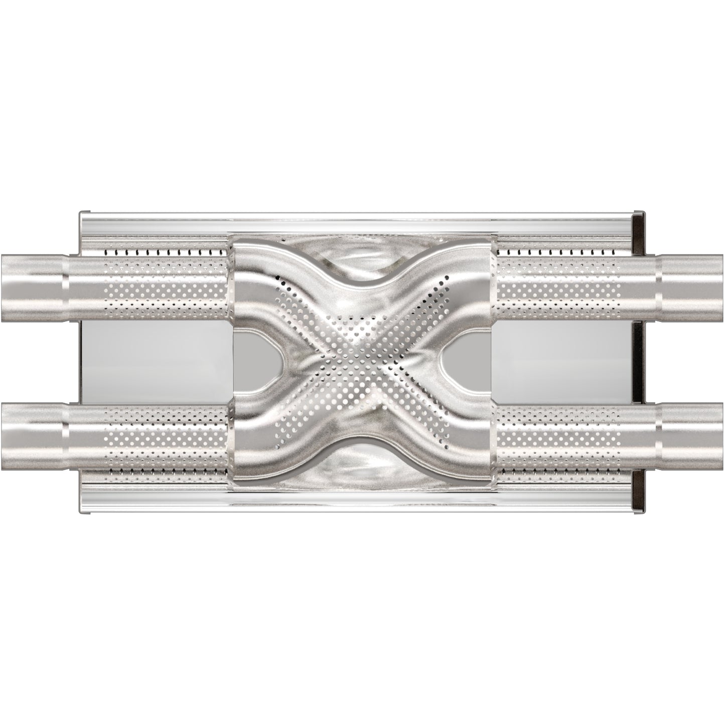 Magnaflow Straight-Through Performance Muffler; 2.5in. Dual/Dual; 5x18x8 Body by MagnaFlow Exhaust Products