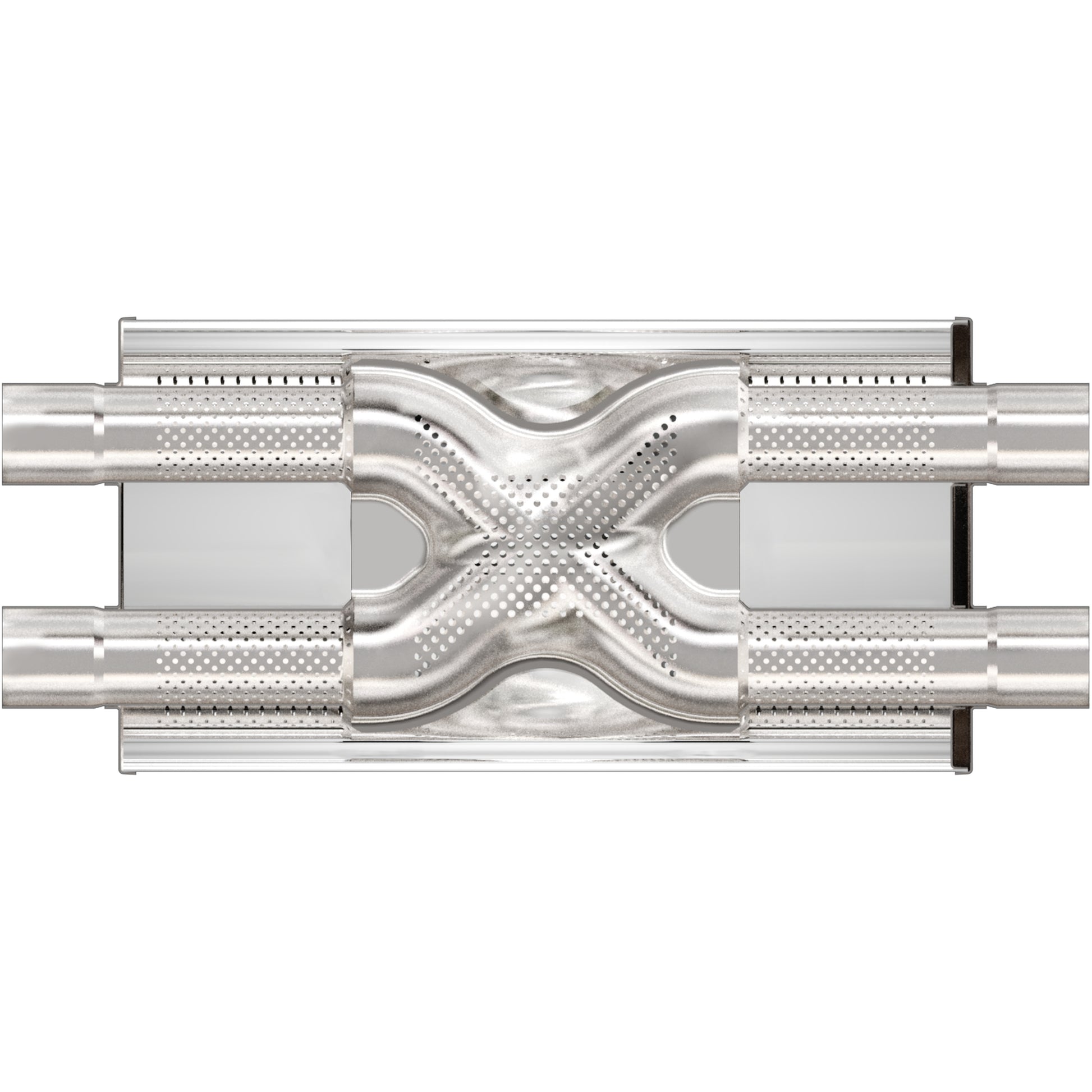 Magnaflow Straight-Through Performance Muffler; 2.5in. Dual/Dual; 5x18x8 Body by MagnaFlow Exhaust Products