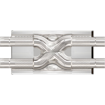 Magnaflow Straight-Through Performance Muffler; 2.5in. Dual/Dual; 5x18x8 Body by MagnaFlow Exhaust Products
