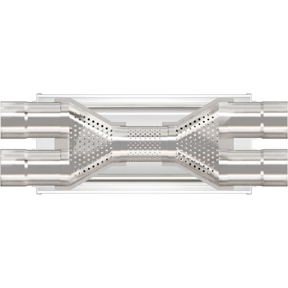 Magnaflow Straight-Through Performance Muffler; 3in. Dual/Dual; 5x18x8 Body by MagnaFlow Exhaust Products
