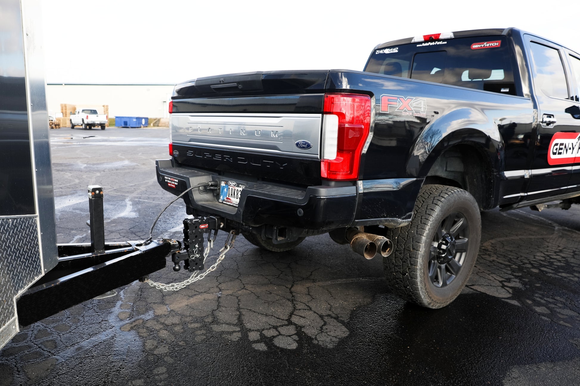 PHANTOM-X 2.5" Solid Shank 5" Drop 1.6K TW 16K Hitch & GH-051 Dual-Ball Mount by GEN-Y Hitch