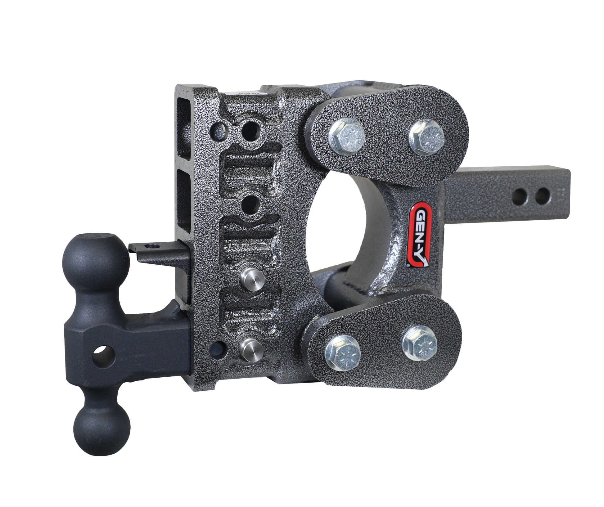 The BOSS TORSION-FLEX 2" Shank 5" Drop 1.7K TW 16K Hitch Dual-Ball & Pintle Lock by GEN-Y Hitch