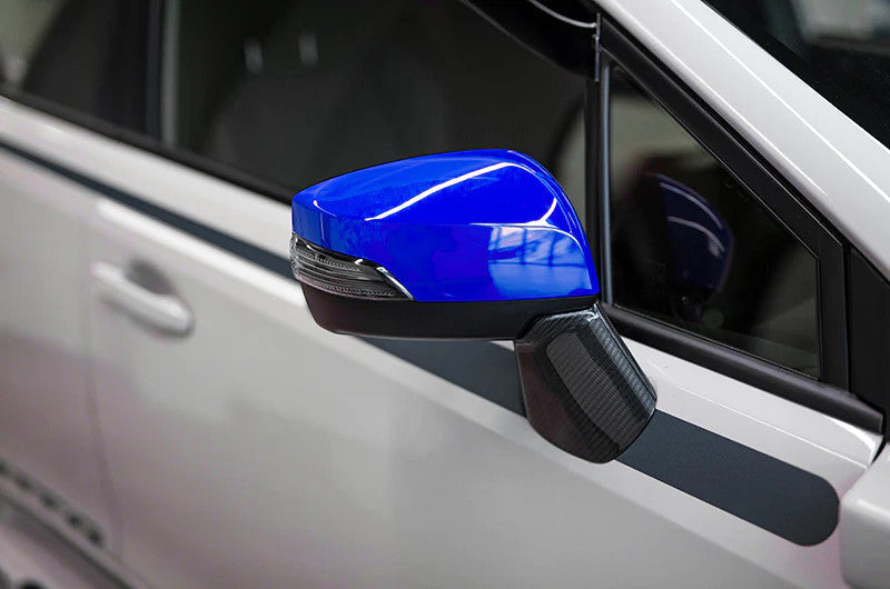 OLM OE Style Mirror Cover with Turn Signal Cutout (Lapis Blue) - 2015+ WRX / STI / 15-17 Crosstrek by OLM
