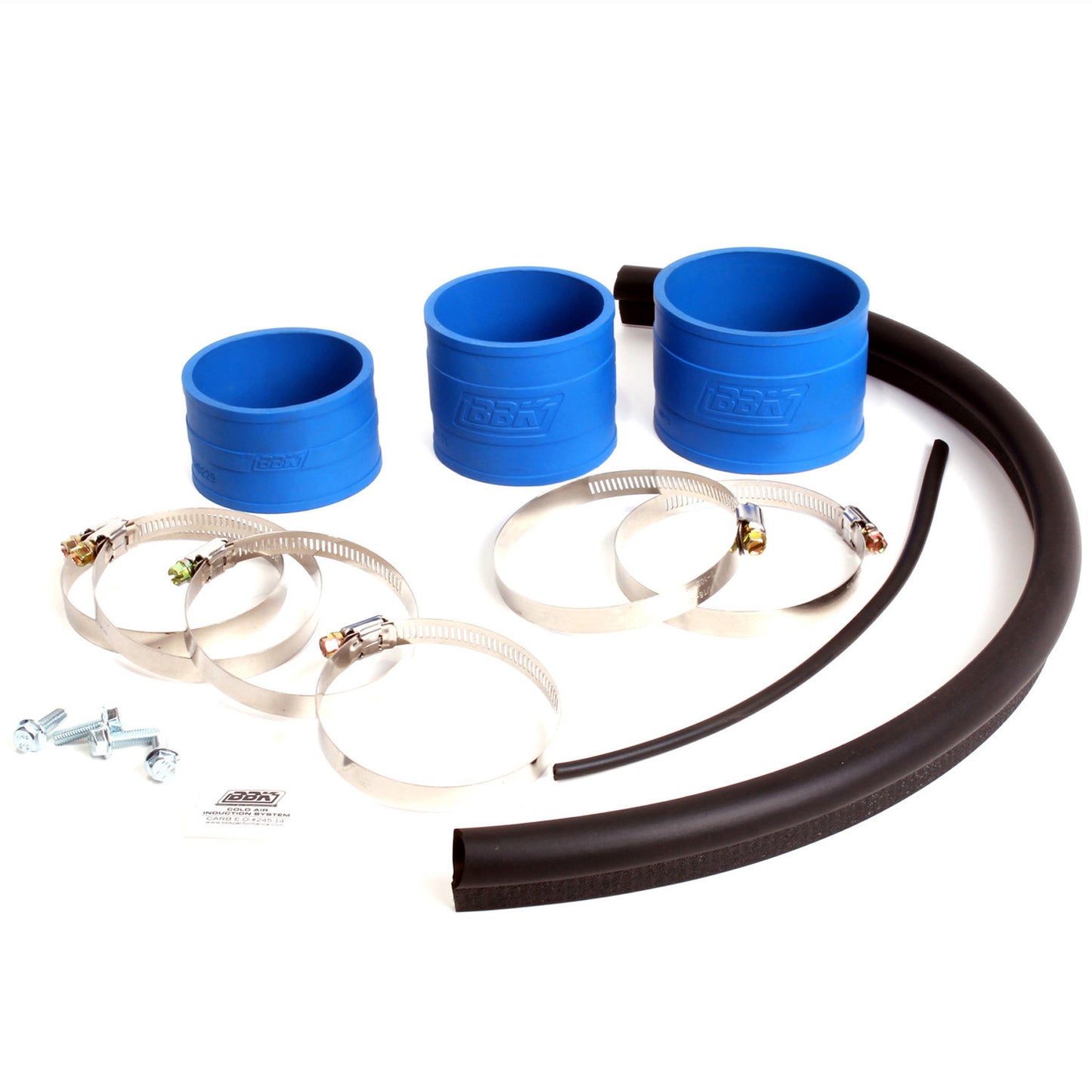 1986-1993 MUSTANG 5.0 COLD AIR INTAKE - FENDERWELL STYLE STYLE (POWDER CHROME) by BBK Performance Parts