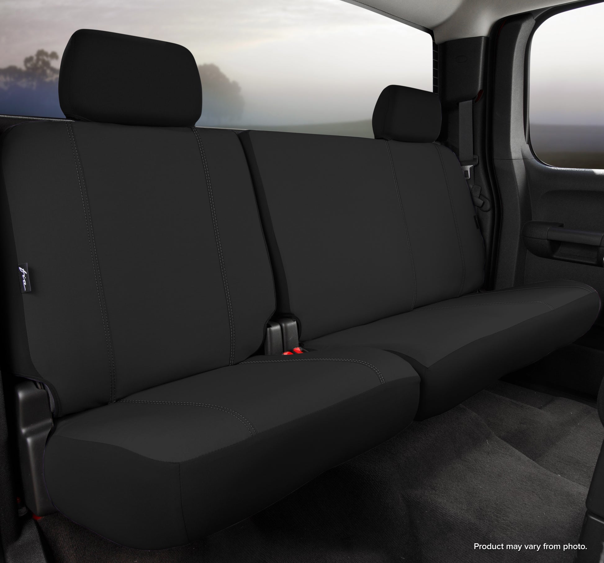 SP80 Series - Seat Protector Polyester Custom Fit Rear Seat Cover - Black by FIA