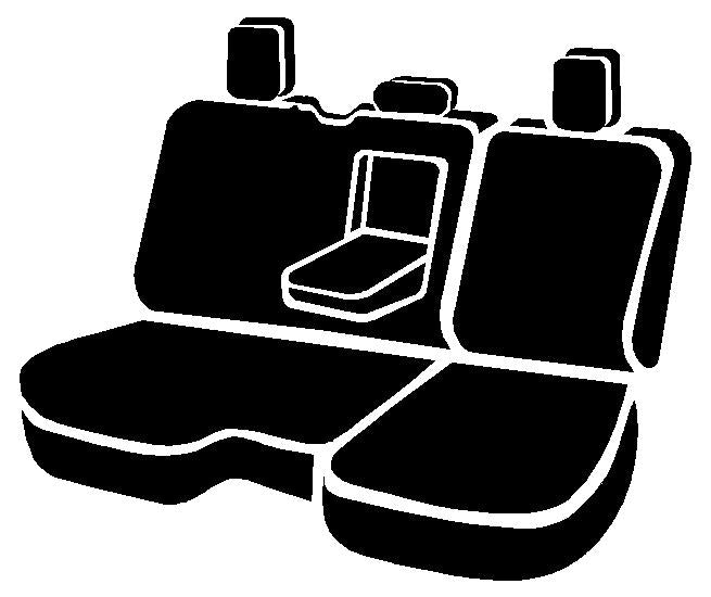 TR40 Series - Wrangler Saddleblanket Custom Fit Rear Seat Cover - Black by FIA