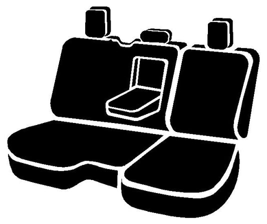 TR40 Series - Wrangler Saddleblanket Custom Fit Rear Seat Cover - Black by FIA