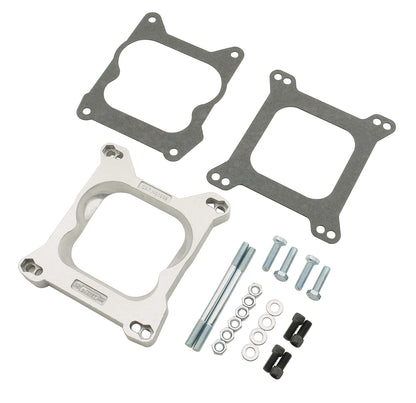 Adapts 4-barrel Square Flange carburetors to spreadbore intake manifolds. by Mr Gasket