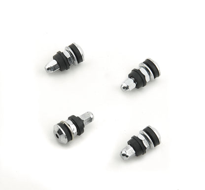 Mr. Gasket Chrome Tire Valve Stems - Shorty with Screw-On Mounting by Mr Gasket