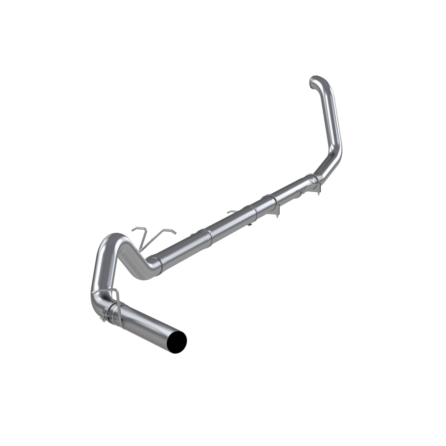 4in. Turbo Back. Single Side Exit. No Muffler. Aluminized Steel. by MBRP Exhaust