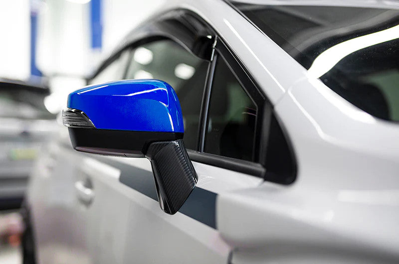 OLM OE Style Mirror Cover with Turn Signal Cutout - Pure Red - 2015-2021 Subaru WRX / STI / 2015-2017 Crosstrek by OLM