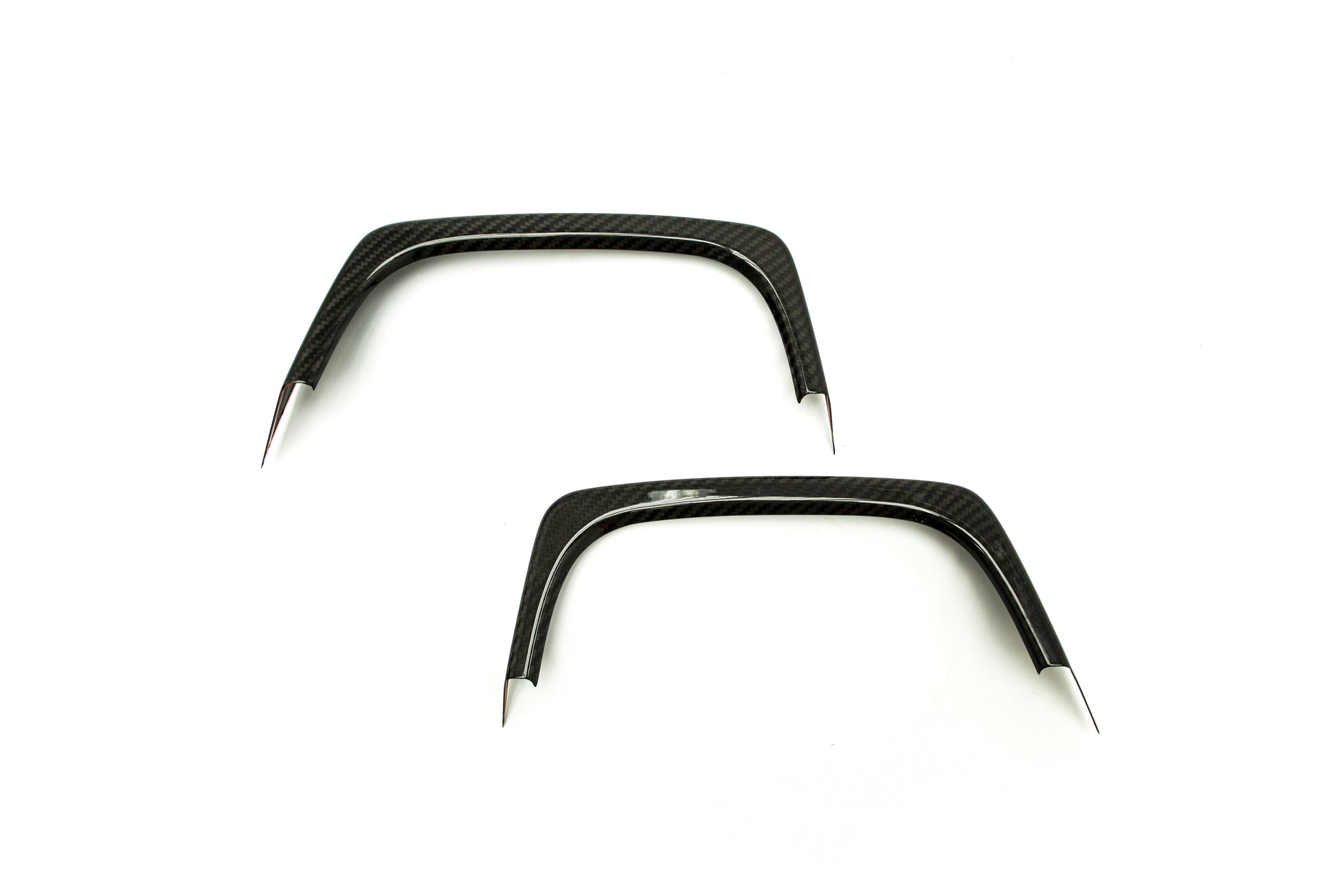 OLM Carbon Fiber Rear Bumper Exhaust Finishers - 2015+ WRX / 2015+ STI by MYX Automotive