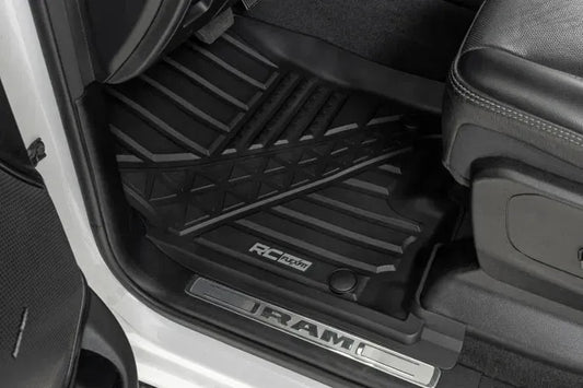 Rough Country Flex-Fit Floor Mats Crew | Ram 1500 (19-24)/1500 TRX (21-24) by Rough Country
