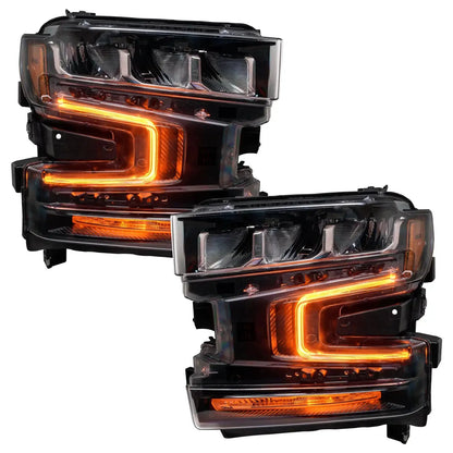 ORACLE Lighting 2019-2022 Chevrolet Silverado 1500 ColorSHIFT RGB+W Headlight DRL Upgrade Kit by ORACLE Lighting