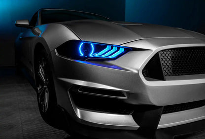 ORACLE Lighting 2018-2023 Ford Mustang Dynamic ColorSHIFT DRL Upgrade w/Halo Kit & Sequential Turn Signal by ORACLE Lighting