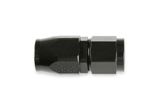 Earls Straight Swivel-Seal® Hose End AN -6 - Black by Earl's Performance