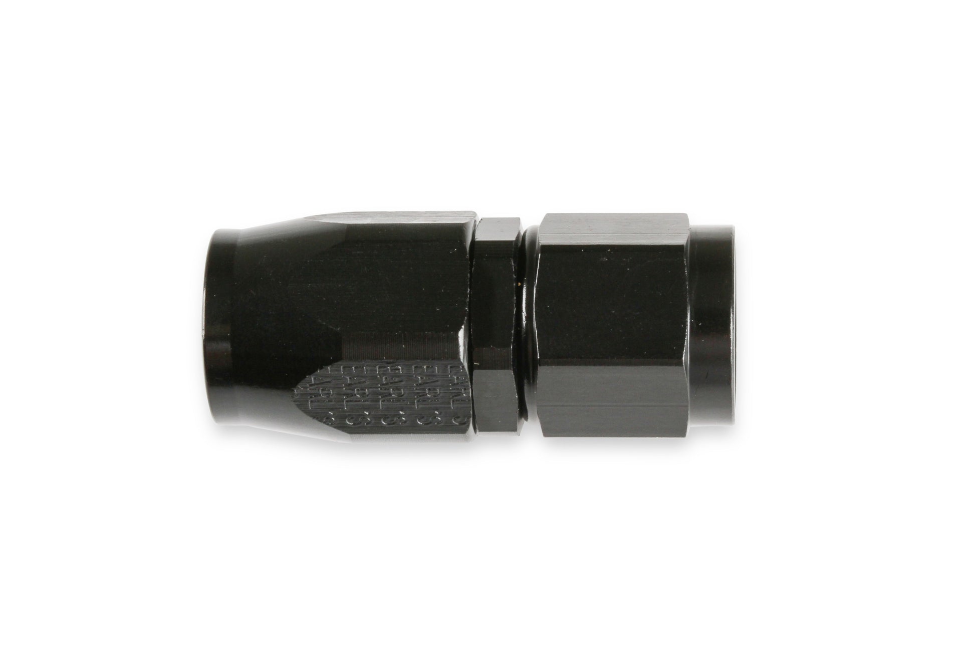 Earls Straight Swivel-Seal® Hose End AN -6 - Black by Earl's Performance