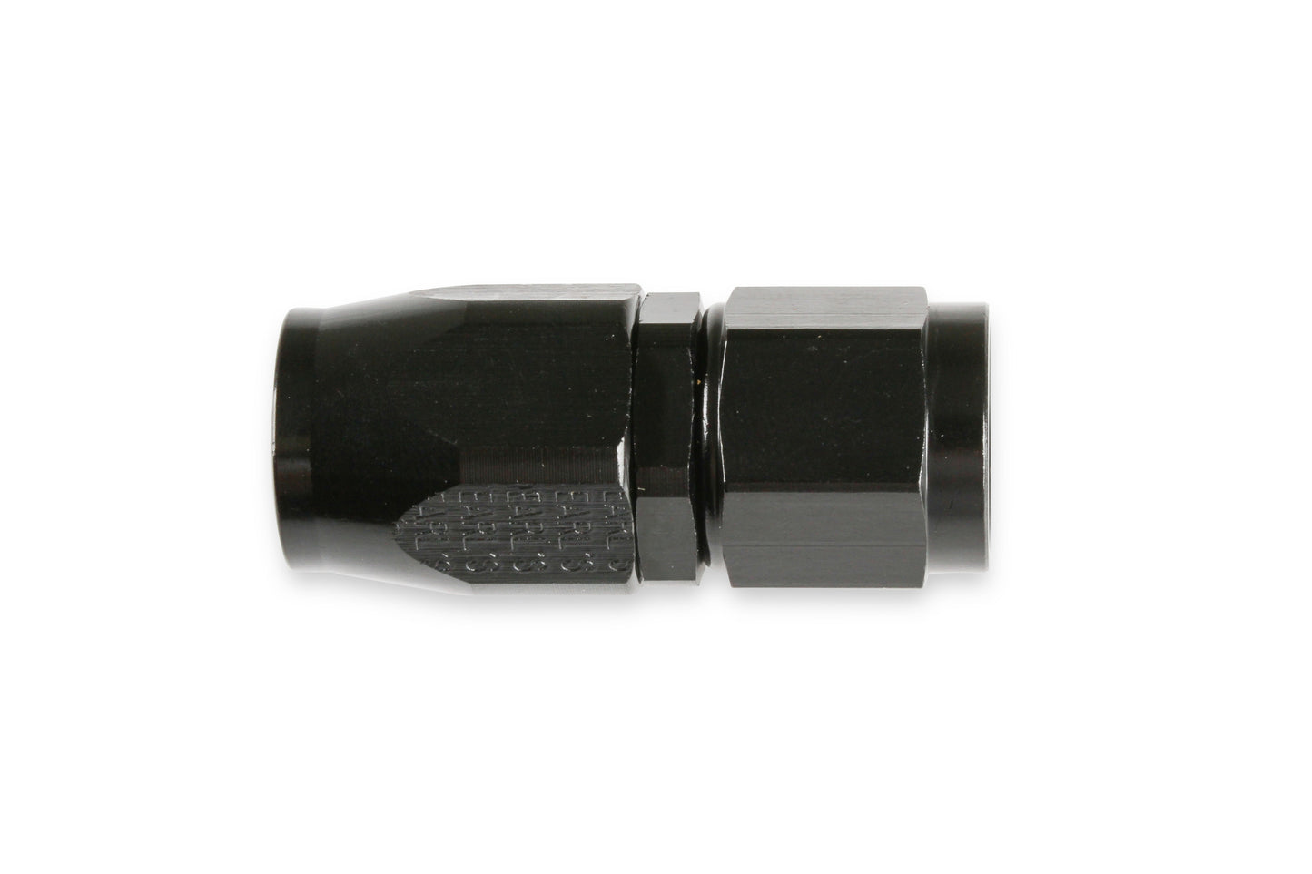 Earls Straight Swivel-Seal® Hose End AN -6 - Black by Earl's Performance