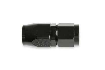 Earls Straight Swivel-Seal® Hose End AN -6 - Black by Earl's Performance