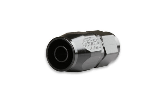 Earls Straight Swivel-Seal® Hose End AN -6 - Black by Earl's Performance