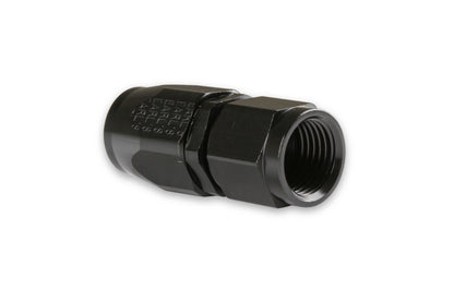 Earls Straight Swivel-Seal® Hose End AN -6 - Black by Earl's Performance