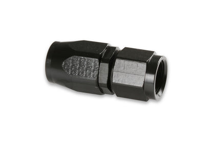 Earls Straight Swivel-Seal® Hose End AN -6 - Black by Earl's Performance