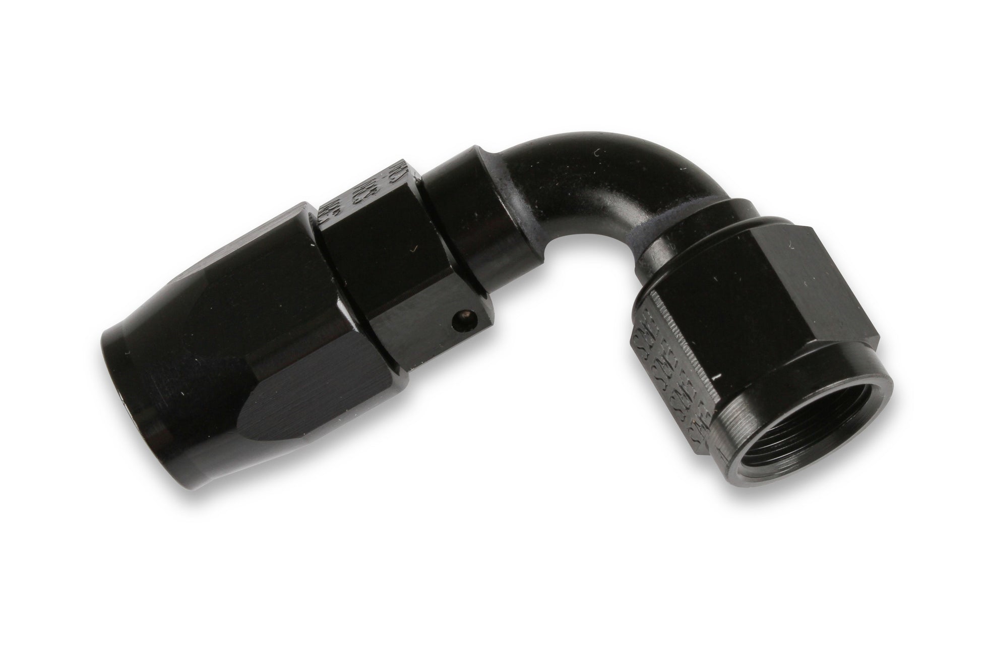Earls 90 Degree Swivel-Seal® Hose End AN -6 - Black by Earl's Performance