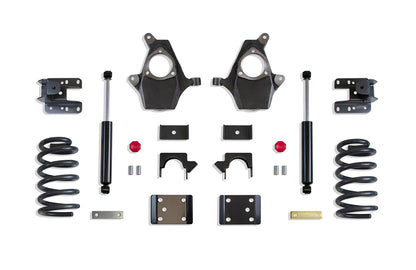 4"/6" LOWERING KIT (SPINDLES, COILS, EXT/CREW CAB, CAST STEEL ARMS) by MaxTrac